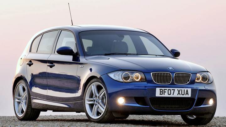 BMW 1 Series M Sport Front Side Pose In Blue